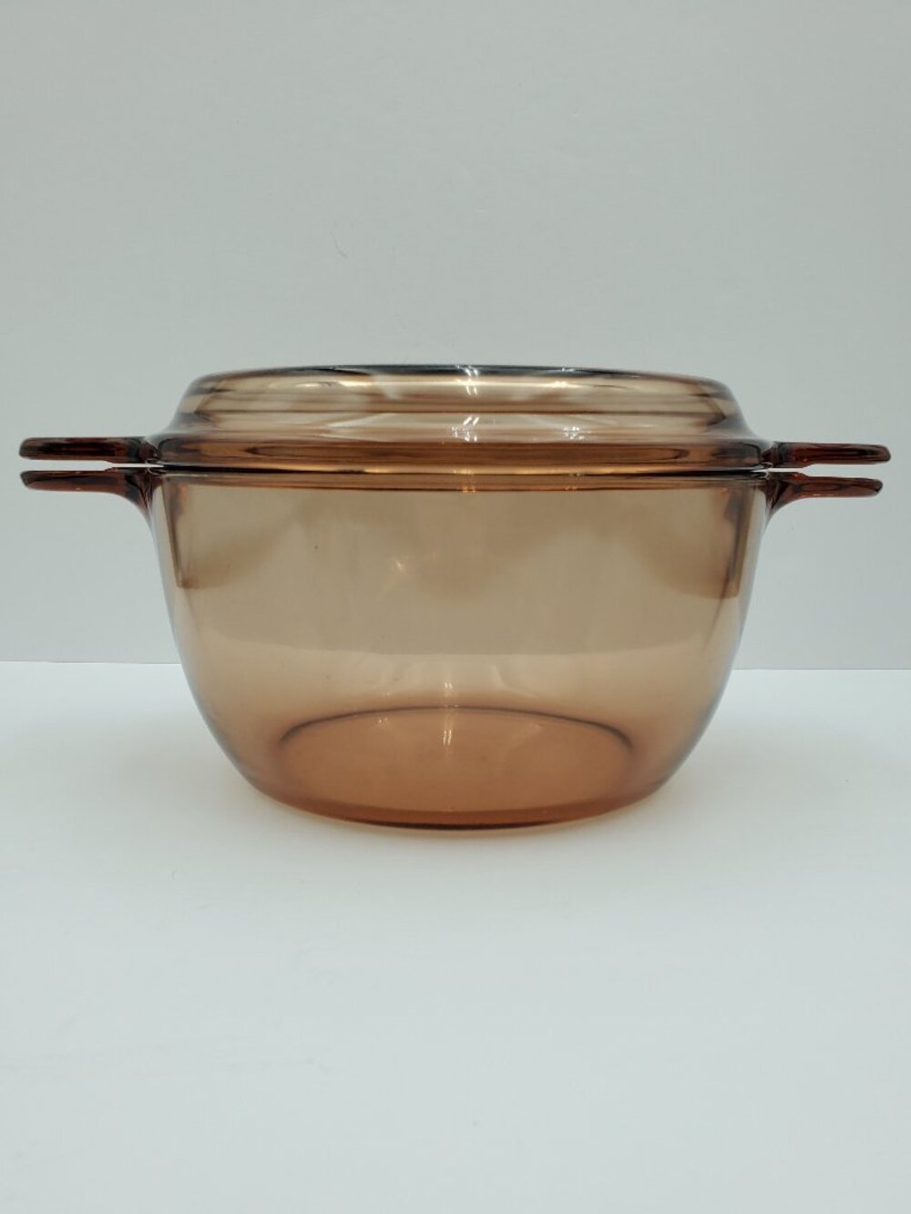 Corning Visions 2.5 Qt Stewpot with Cooking Lid Corning France Amber Casserole